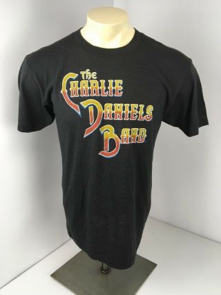 Vintage 1983 80s Charlie Daniels Band T - Shirt Concert Tour Sz Xl Decade Of Hits