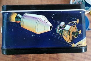 Vintage 1969 The Astronauts metal lunchbox AND THERMOS Apollo 11 Aladdin 7