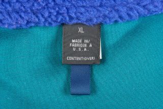 Vintage Mens PATAGONIA Vest XL in Royal Blue PEF Deep Pile Sherpa Fleece USA 5