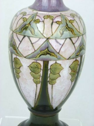 A Rare Royal Doulton Lambeth Art Nouveau Secessionist Vase by Eliza Simmance.  2 5