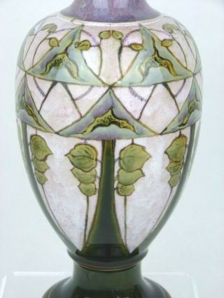 A Rare Royal Doulton Lambeth Art Nouveau Secessionist Vase by Eliza Simmance.  2 7