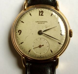 Universal Geneve Mechanical (hand - Winding) Movement,  Very Rare Watch And Vintage