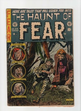 Haunt Of Fear 23 Vintage Ec Comic Horror Scifi Old Witch Golden Age 10c