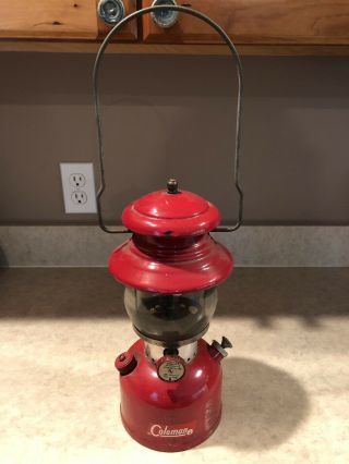 Vintage Coleman Lantern Red 200a 1962 The Sunshine Of The Night -