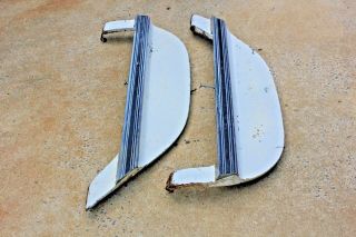 Vintage 1966 Buick Electra Fender Skirts Pair Oem With Molding