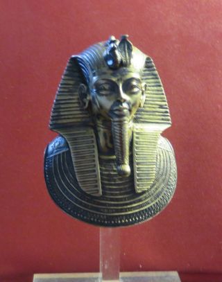 Rare Vintage Mma Sterling Silver King Tut Pendant 1976 Egyptian Ltd.  Edition