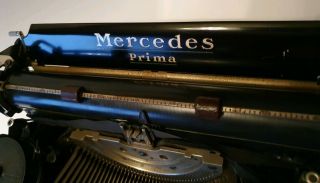 vintage antique portable Mercedes Prima typewriter vgc Z Mehlis.  Prop? 5