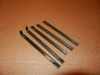 5 A C Gilbert Erector " Mw " Nut Holders,  Black,  Late 1940 