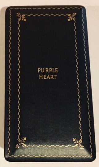 Wwii Purple Heart Medal Presentation Case Only Ww 2,