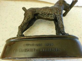 VINTAGE METAL LADDIE BOY DOG 1927 STATUE SO 4