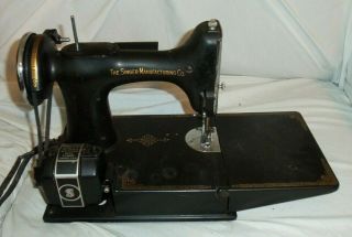 Vintage Singer Sewing Machine 3 - 110 Case,  Foot Pedal & Accessories 