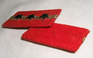 WW2 Japanese Army Sergeant Major Collar Rank - NEAR Originals from CBI Vet 2