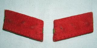 WW2 Japanese Army Sergeant Major Collar Rank - NEAR Originals from CBI Vet 4