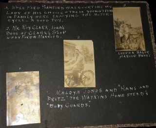 c1911 Vintage Photo Album FLYING MERKEL MOTORCYCLE PHOTOs Ohio 7