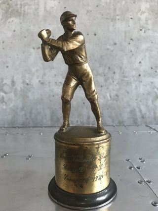 Antique/vintage Baseball Trophy K&o Brooklyn Ny 1930s