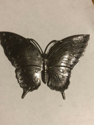 Vintage Guglielmo Cini Sterling Silver Butterfly Brooch 18.  7grams