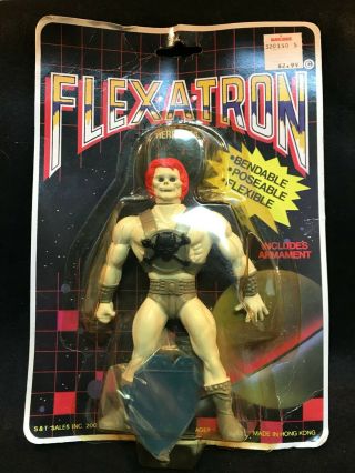 Moc Flexatron Herr Bone S&t Sales Speclatron Motu Ko 1980s Vintage Action Figure