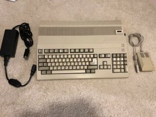 Vintage Commodore Amiga 500 Computer With Gotek Drive Mouse And Psu