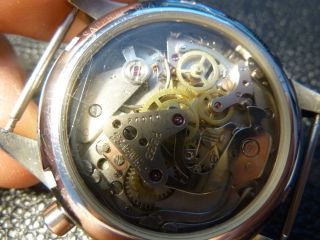 JUNKERS Flieger PILOT Watch Chronograph Mechanical Aviator made in Germany RARE 10
