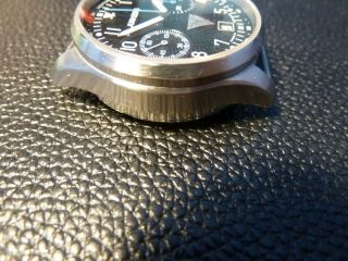 JUNKERS Flieger PILOT Watch Chronograph Mechanical Aviator made in Germany RARE 5