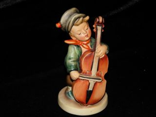 Goebel Hummel Figurine 186 Sweet Music 5.  25 " Tmk 1 Crown Rare Striped Slippers