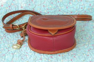 Vintage Dooney and Bourke Big Duck Shoulder Bag Rouge / Tan U.  S.  A. 4