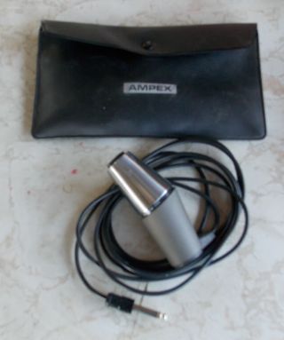 Vintage Ampex 1101 Microphone In Case Harmonica Mic? & Does Work