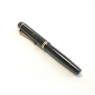 Vintage Montblanc 333 1/2 Black Fountain Pen With Gilded Accessories 1930 