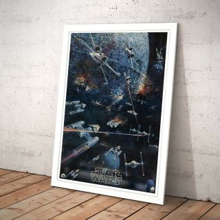 Star Wars Vintage Movie Poster Unique Gift Art Poster Print A3 A2 A1 A0 Framed 2