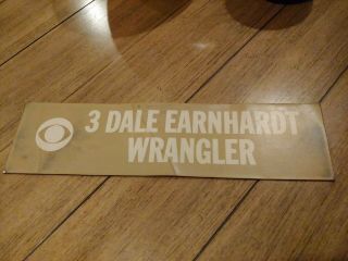 Dale Earnhardt Sr.  Rare Cbs Sports Race In Car Identification Card