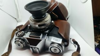 Vintage Film Camera Zeiss Ikon Contaflex,  Carl Zeiss Tessar 2.  8/50 Lens,  Germany