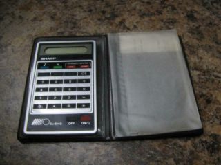 Vintage Sharp El - 8140 Electronic Credit Card Size Calculator