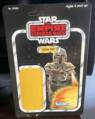 Vintage Kenner Star Wars Esb Boba Fett Unpunched 48 Card Back 1982 Nm