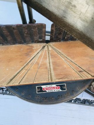 Vintage Stanley 246 Miter Box Saw 3