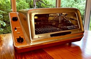 General Electric Rotisserie Oven Broiler Vintage Space Age Retro Mid Ge 17r20