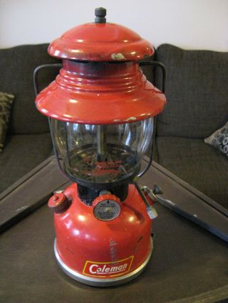 1952 Vintage Coleman (sunshine Of The Night) 200a Red Lantern