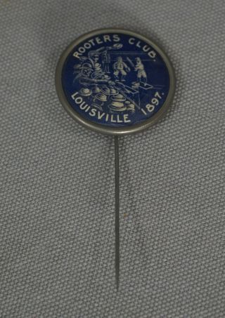 Rare 1897 Louisville Colonels Rooters Club Baseball Pin Pinback Button