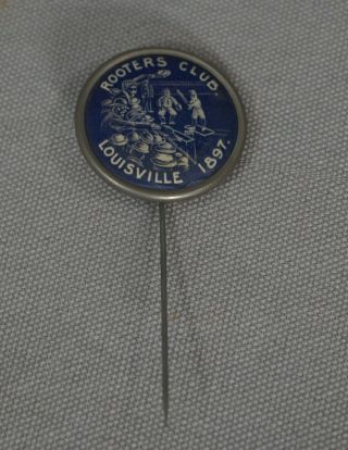 RARE 1897 LOUISVILLE COLONELS ROOTERS CLUB BASEBALL PIN PINBACK BUTTON 2