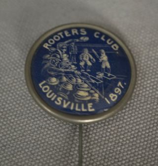 RARE 1897 LOUISVILLE COLONELS ROOTERS CLUB BASEBALL PIN PINBACK BUTTON 3