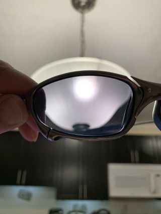 Oakley X - Metal Juliet polished frame,  Blue Iridium Lens RARE - hammer stems 7