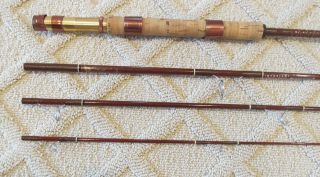 Vintage Fenwick Feralite SF74 - 4 Voyageur 4 Piece Combination Fly/Spinning Rod 6
