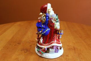 Vintage Christopher Radko Kris Kringle Candy Jar with Ornaments 0161750 IOB 5