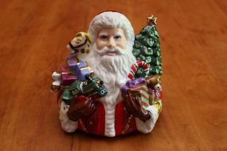 Vintage Christopher Radko Kris Kringle Candy Jar with Ornaments 0161750 IOB 7