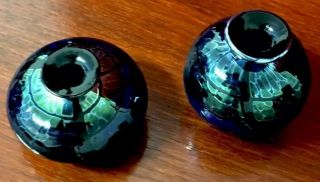 Two Vintage Australian Art Glass 1995 - Signed Qgaa
