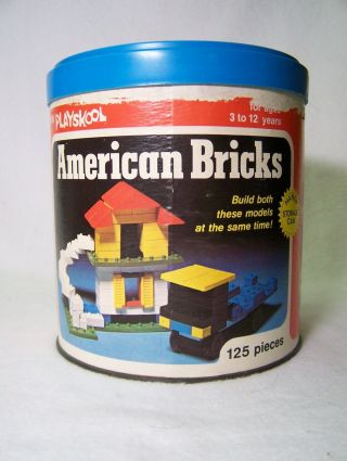 Vintage 1976 Playskool American Bricks 820