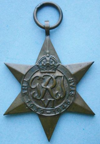 1939 - 1945 British Wwii Military Campaign Medal