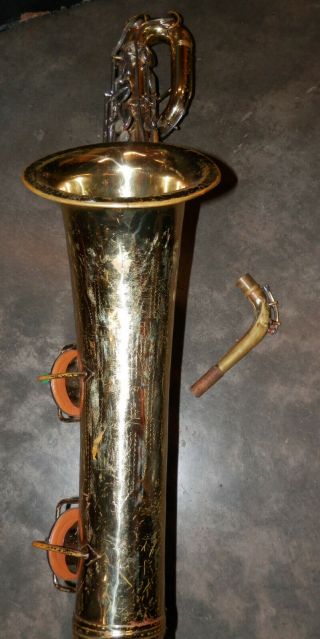 Vintage 1968 Conn Model 12M Bari Sax Baritone Saxophone 10