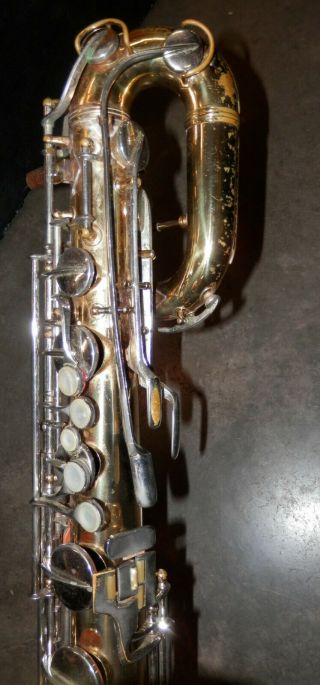 Vintage 1968 Conn Model 12M Bari Sax Baritone Saxophone 6