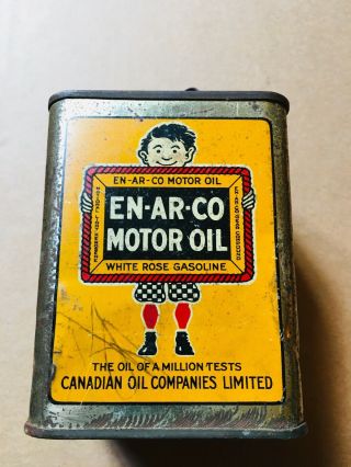 Vintage En - Ar - Co Motor Oil White Rose Gasoline Advertising Bank