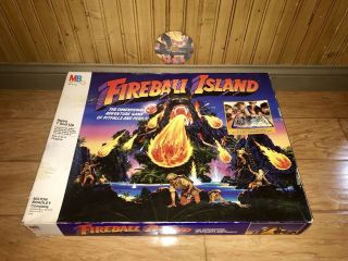 1986 Milton Bradley Fireball Island Board Game 3d Vintage 100 Complete